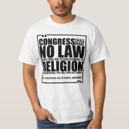 Camiseta sem lei religiosa