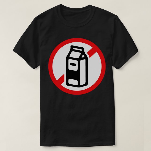 Camiseta Sem leite (Frente do Design)