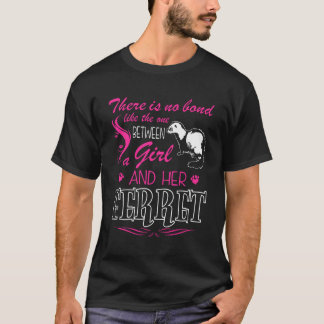 Camiseta Sem Ligação Entre A Garota E O Tshir De Ferret