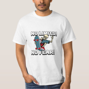 Camiseta Sem Limites Sem Medo Patinador De Skate