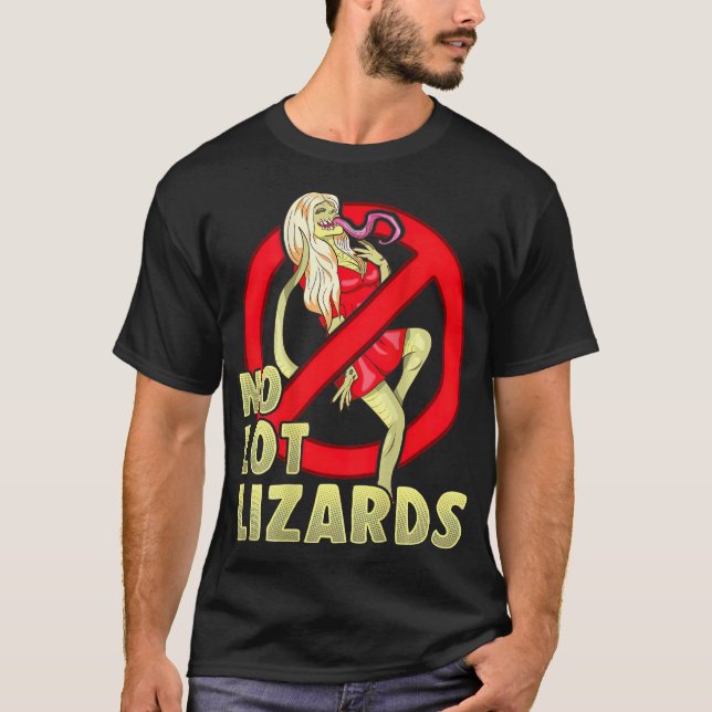 Camiseta Sem Lizards Mens Caminhão Pai Caminhão (Frente)