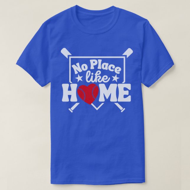 Camiseta Sem Lugar Como Placa Lover Home De Baseball Em Cas (Frente do Design)