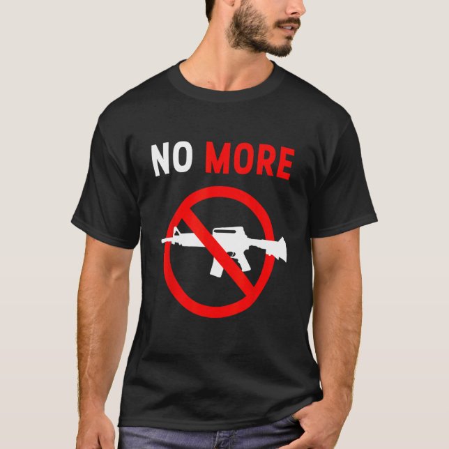 Camiseta Sem mais armas de ataque à proibição de armas (Frente)