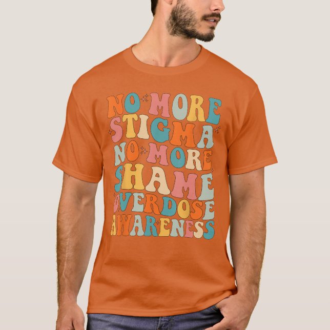 Camiseta Sem Mais Estigma Sem Mais Vergonha Vício Overdose  (Frente)
