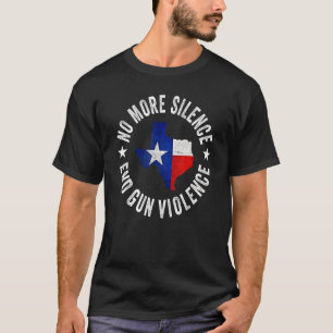 Camiseta Sem mais silêncio Acabar com a violência contra as