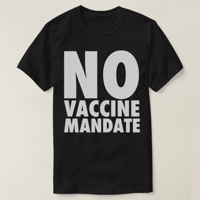 Camiseta Sem Mandato de Vacina (Frente do Design)