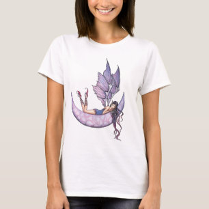 Camiseta sem Mangas da Fada Roxa na Lua