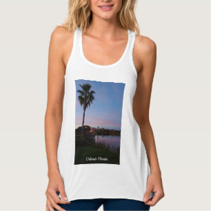 Camiseta sem Mangas Evening By The Palm Tree