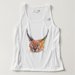 Camiseta sem Mangas Lynx Running, Branco