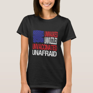 Camiseta Sem mascaramento, não-mascarado, não vacinado, s
