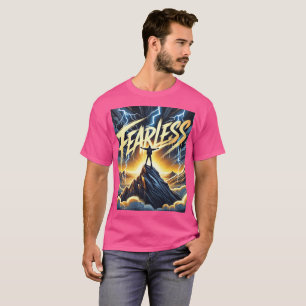 Camiseta Sem medo - Design de Motivação Bold e Capacitante