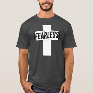 Camiseta Sem medo em Cross Nunca desista de Faith Christian