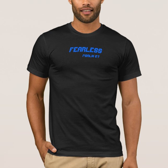 Camiseta Sem medo, salmo 27 (Frente)