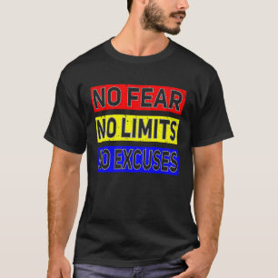 Camiseta Sem Medo Sem Limites Sem Desculpas Treino