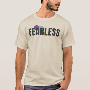 Camiseta SEM MEDO Tipografia Moderna e Negrita Design Grá
