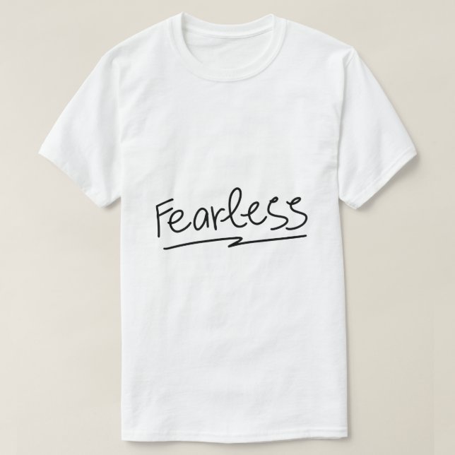 Camiseta Sem Medo – Tipografia Negrita de Empoderamento (Frente do Design)
