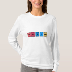 Camiseta Sem Mesa periódica de spam