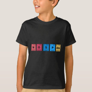 Camiseta Sem Mesa periódica de spam