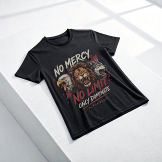 Camiseta Sem Miséria Sem Limite Modo Besta Alfa Leão Lobo Á