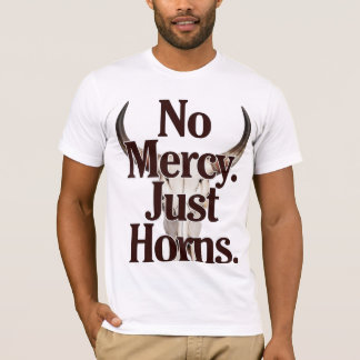 Camiseta Sem Misericórdia Apenas Chifres Caveira de Touro L