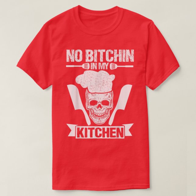 Camiseta Sem Mordida Na Minha Cozinha Executivo Cook Cook (Frente do Design)