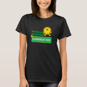 Camiseta Sem Motivo ou Rima Verão (Impressão de Desenho Ani