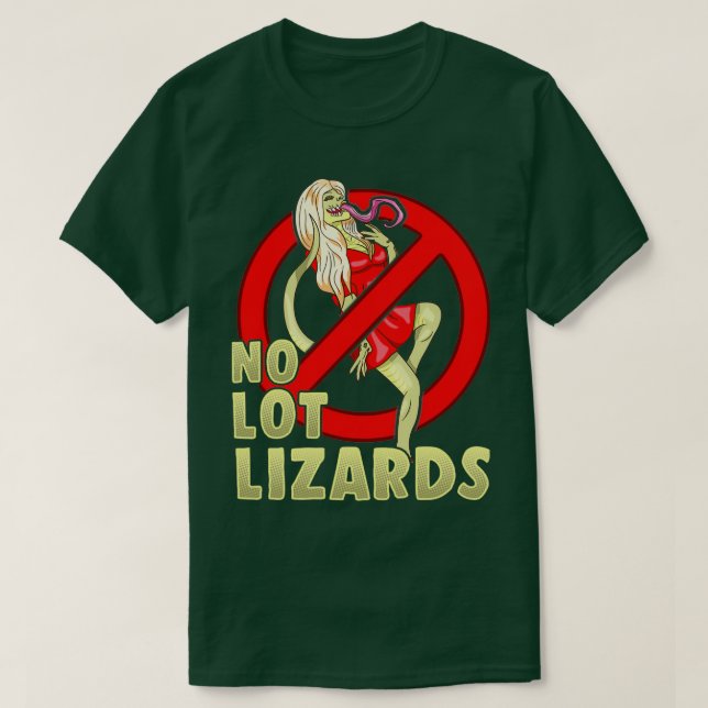 Camiseta Sem Muito Lizards Marido Dando-lhe Feira Festa Eng (Frente do Design)
