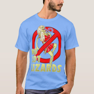 Camiseta Sem Muito Lizards Mens Truck Driver