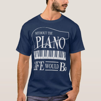 Camiseta Sem Música A Vida Seria Flagrante B Piano Flat