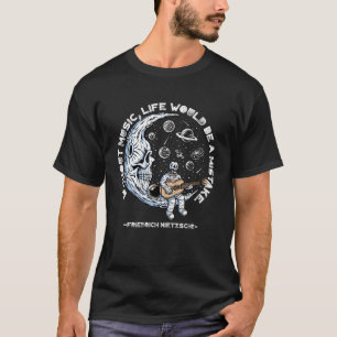 Camiseta Sem Música A Vida Seria Um Erro F. Nietzsche