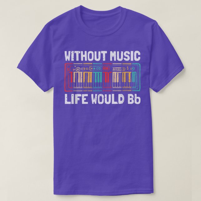 Camiseta Sem Música A Vida Seria Um Músico Plana3320 (Frente do Design)