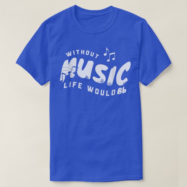 Camiseta Sem Música A Vida Seria Um Músico Plana 3319 (Frente do Design)