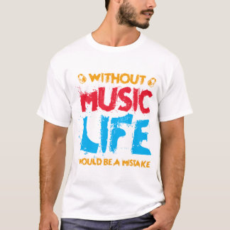 Camiseta Sem Música T-Shirt Design-235-320-01