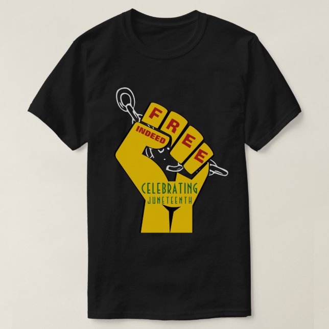 Camiseta Sem na moda, Na Verdade, JUNETEENTH (Frente do Design)
