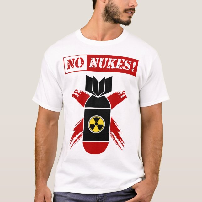 Camiseta SEM NÚMEROS | Armas anti-nucleares! (Frente)