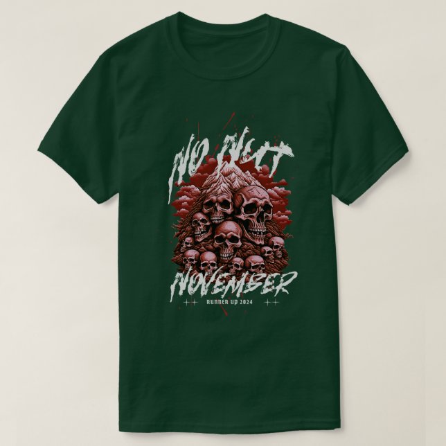 Camiseta Sem Nut Novembro Executando 2024 Meme Viral Sk (Frente do Design)