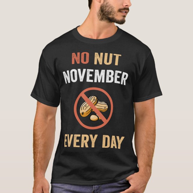 Camiseta Sem Nut Novembro Todos Os Dias Alergia De Amendoim (Frente)