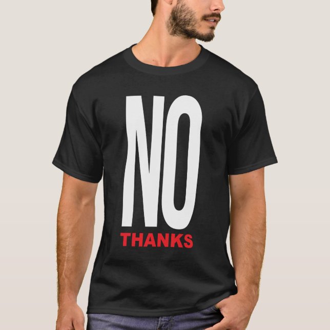 Camiseta Sem obrigados pretas (Frente)
