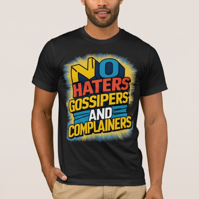 Camiseta Sem Óculos Gossipers e Queixas Arte Gráfica D (Frente)