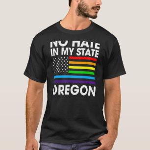 Camiseta Sem Ódio No Meu Estado Lgbt Orgulho Ou Gay Lesbi