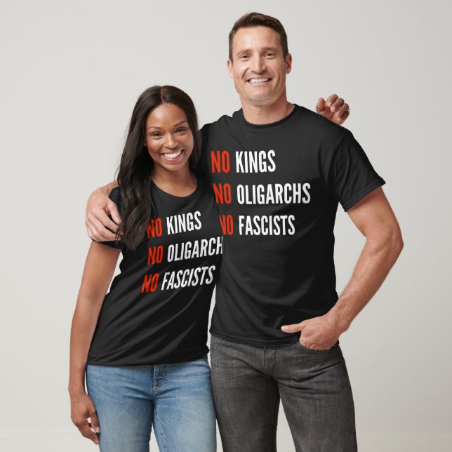 Camiseta Sem oligarcas fascistas reis (Unissex)