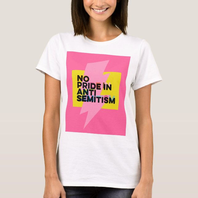 Camiseta Sem Orgulho No Antisemitismo (Frente)