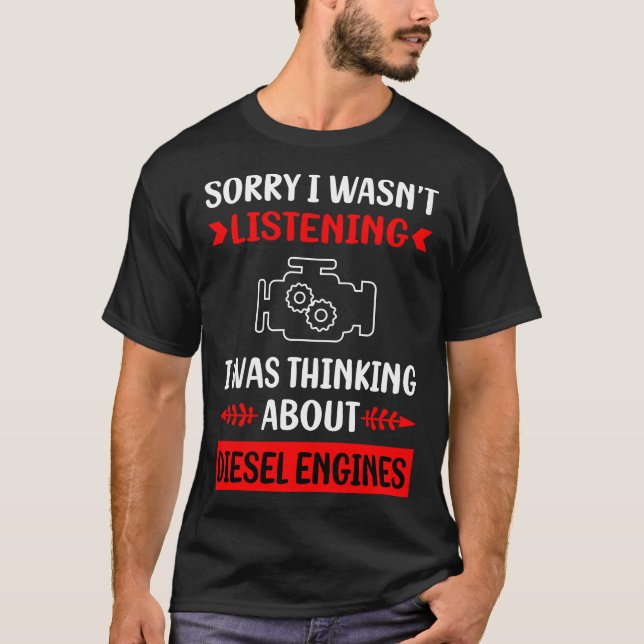 Camiseta Sem Ouvir Motor Diesel (Frente)