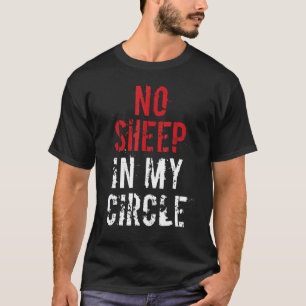 Camiseta Sem Ovelha No Meu Círculo Fazenda Animal Sheiker