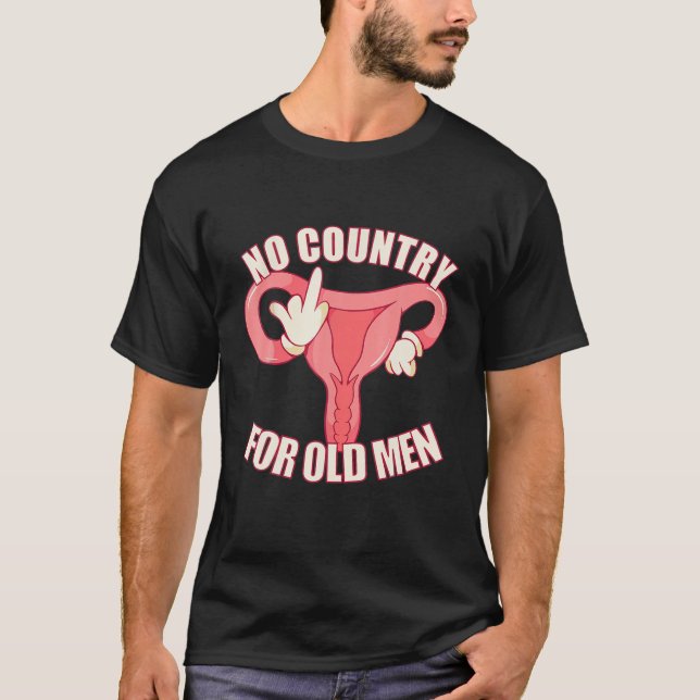 Camiseta Sem País Para O Empoderamento Feminista Dos Velhos (Frente)
