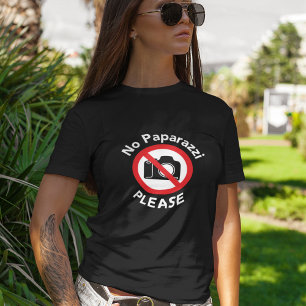 Camiseta Sem Paparazzi, Por Favor - Sem Fotografias