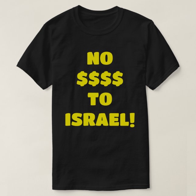 CAMISETA SEM $$$$ PARA ISRAEL! (Frente do Design)