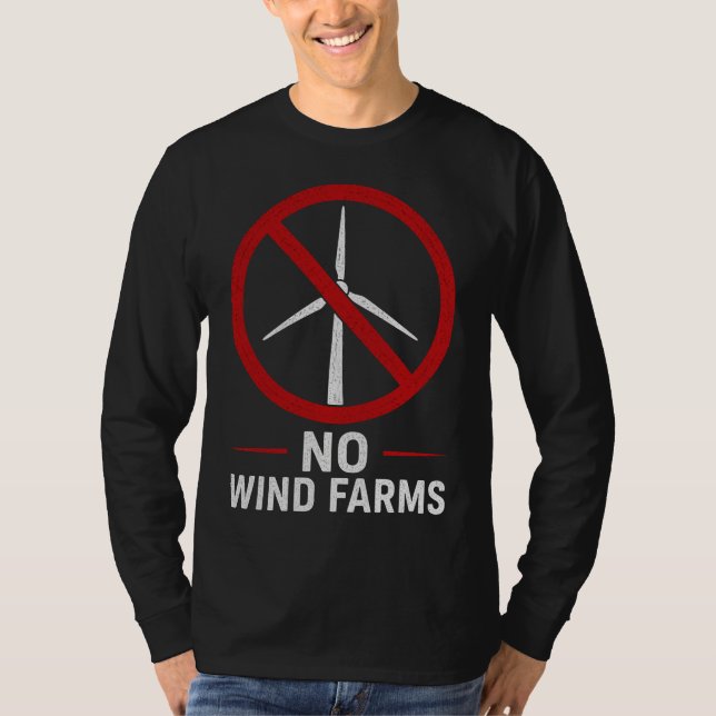Camiseta Sem Parques Eólicos - Sem Turbinas Eólicas (Frente)