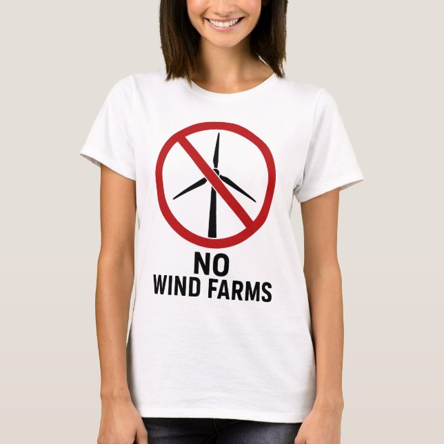 Camiseta Sem Parques Eólicos - Sem Turbinas Eólicas (Frente)