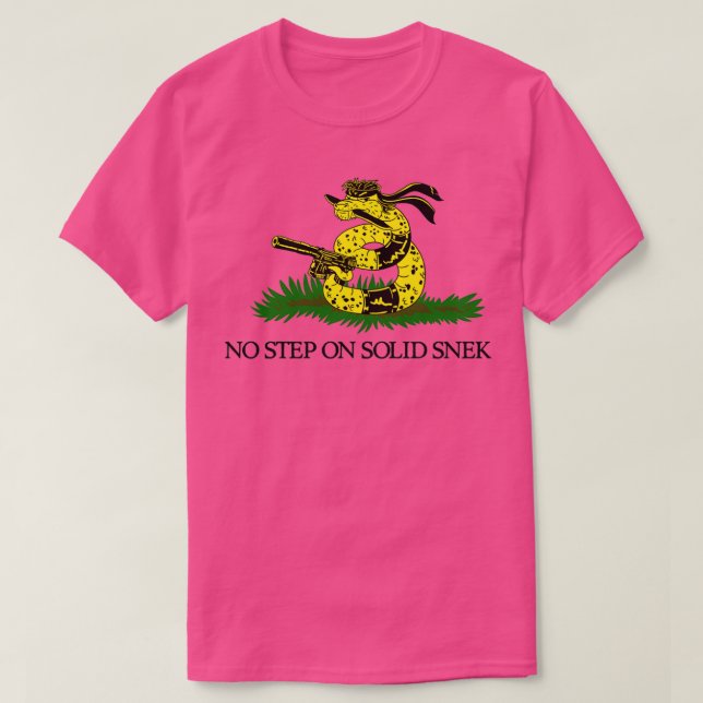 Camiseta Sem passo no snek sólido  (Frente do Design)
